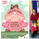 The Deepings Easter Egg Hunt will start at 10am on Saturday (March 30) and feature nine giant eggs like the one decorated by pupils at Market Deeping Community Primary School (right).