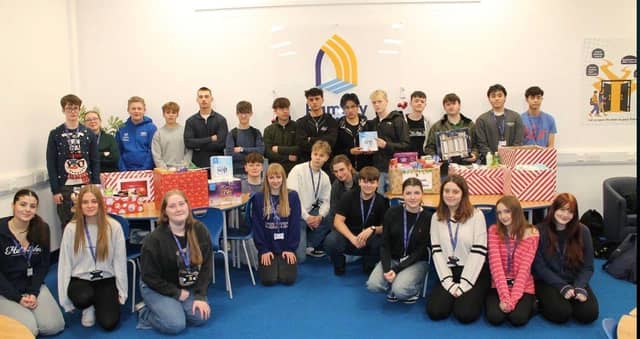 Year 12 representatives from Ramsey Gatehouse Sixth Form and Sam Moore, Head of Sixth Form personally delivered the donations to Ramsey FoodBank.