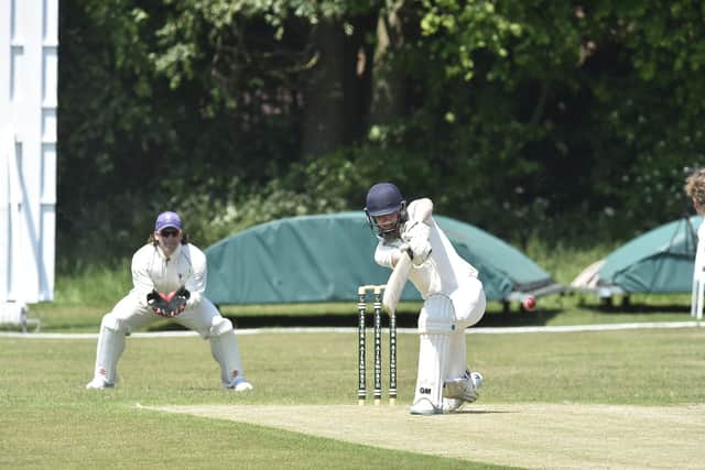 Stuart Dockerill batting for Castor against Saffron Walden seconds. Photo: David Lowndes.
