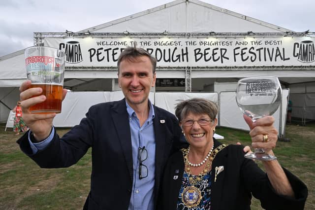 Peterborough MP Andrew Pakes and Mayor of Peterborough Judy Fox