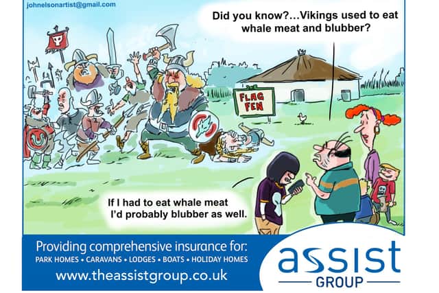From cartoonist John Elson - his take on the Viking Festival