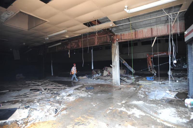 Inside the Wirrina prior to its demolition in 2010