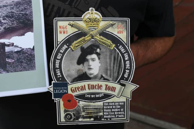 David Williams' great uncle Tom (Private Thomas Williams) was just 18-years-old when he enlisted to fight in 'the war to end all wars' in 1915.