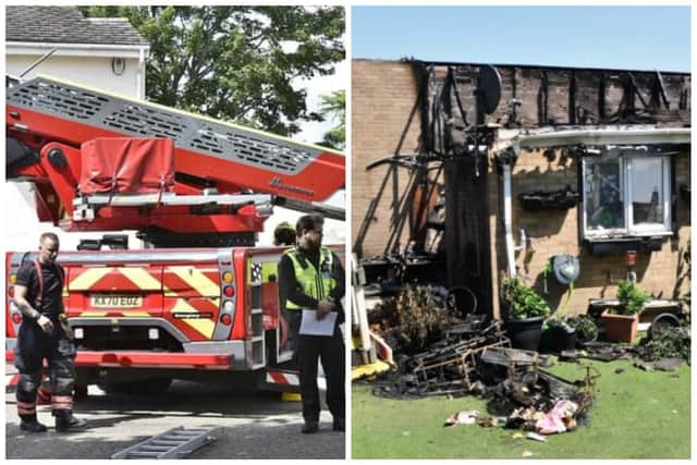 The fire started on Friday, destroying parts of the bungalow.