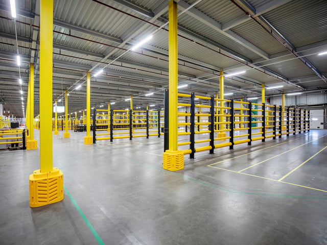 Inside the new distribution centre at Peterborough