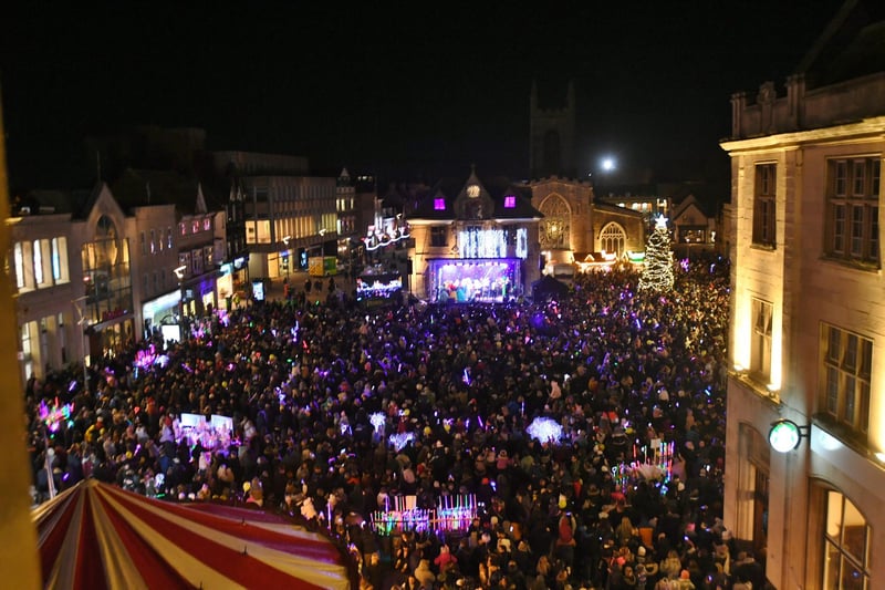 Cathedral Square was packed with revellers looking to enjoy some seasonal fun.