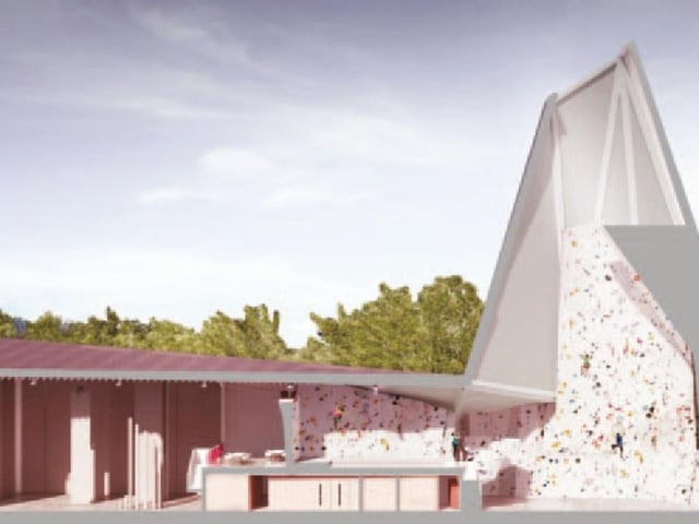 This cut away image shows the inside of the planned Lakeside Activity Centre on the banks of Gunwade Lake in Ferry Meadows, Peterborough