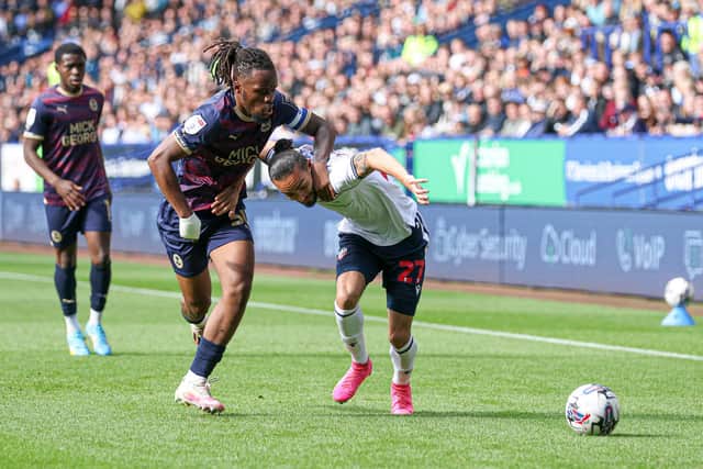 Peter Kioso will now miss Saturday's game at home to Bristol Rovers. Credit: Photo by Paul Currie/Shutterstock.