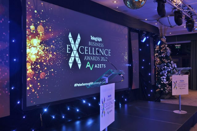 The stage is set for the Peterborough Telegraph Business Excellence Awards 2022.