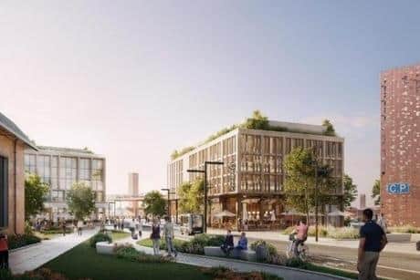 Some of the grant funding will go towards an active travel scheme as part of the Peterborough Station Quarter works Photo: CPCA