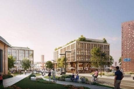 Some of the grant funding will go towards an active travel scheme as part of the Peterborough Station Quarter works Photo: CPCA