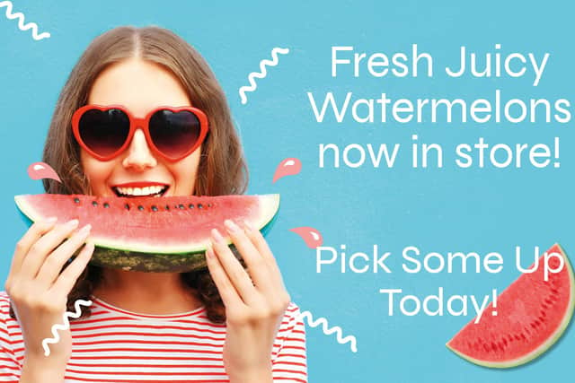 It’s watermelon season with super fresh Moroccan watermelons now in stock to get the summer started!