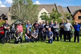 Local Motorcycle enthusiasts at Longueville court care home