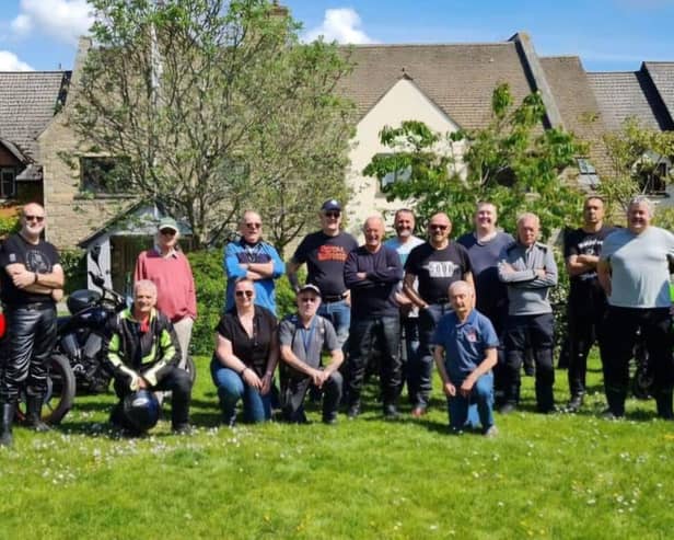 Local Motorcycle enthusiasts at Longueville court care home