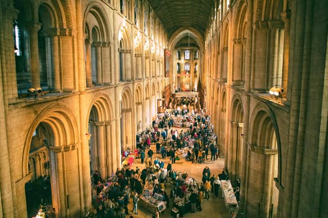 According to organisers, this year's Christmas Market at Peterborough Cathedral will be 'reminiscent of a festive fairy tale.'