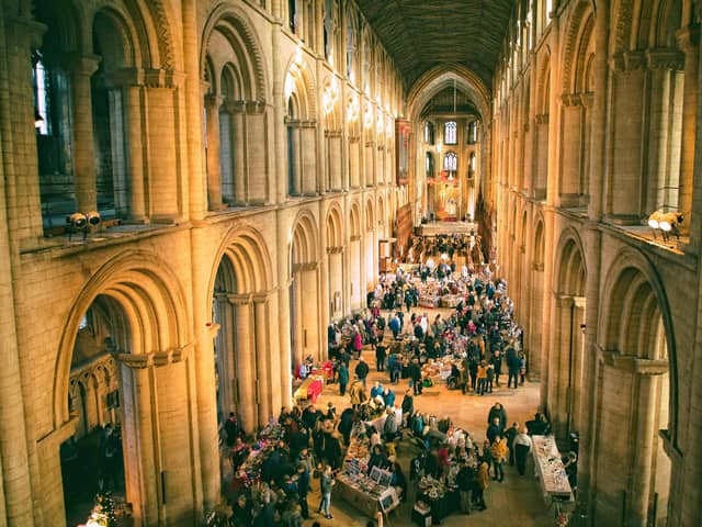 According to organisers, this year's Christmas Market at Peterborough Cathedral will be 'reminiscent of a festive fairy tale.'