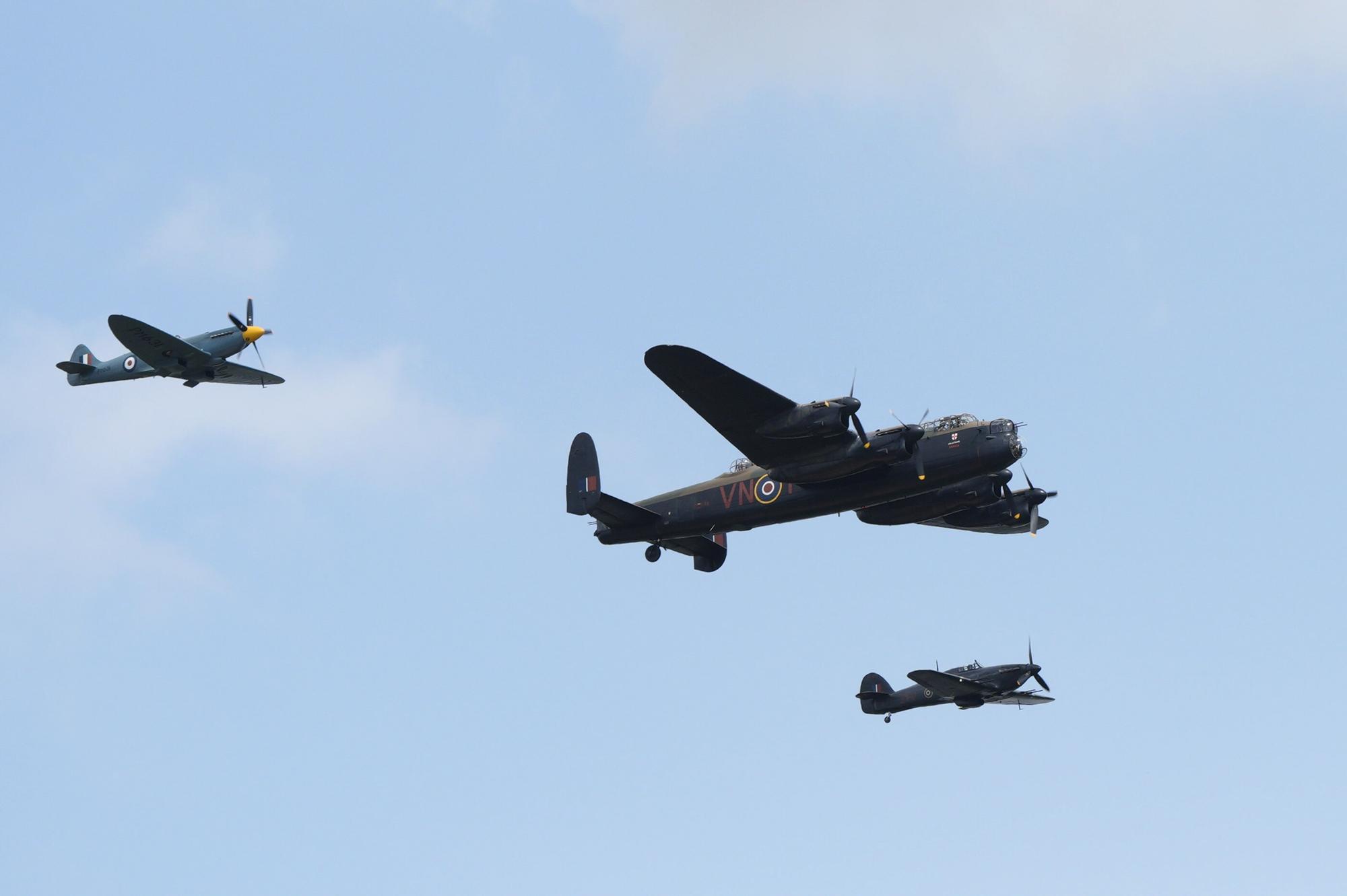 Eyes to the sky! Battle of Britain Flypast near Peterborough on Friday ...