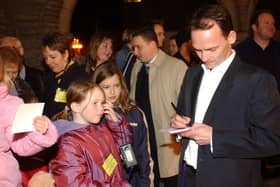 Perry Fenwick (AKA Billy Mitchell from Eastenders) at the city centre light switch-on in 2002