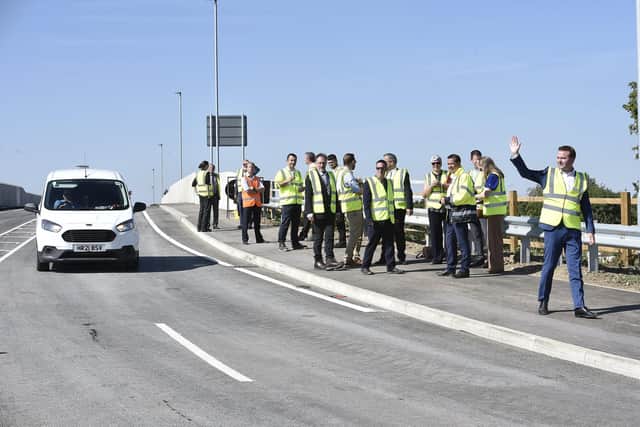 The official opening of the new Kings Dyke bridge over the A605 to Whittlesey opened in July this year.