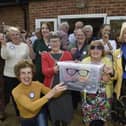 Orton Longueville grammar school 50th anniversary reunion at Milton Golf Club. The group collected spectacles to send to Africa