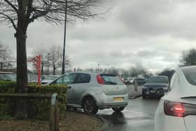 Large queues at Serpentine Green.