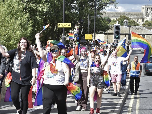 A parade was first held through the city centre.