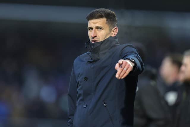 Impressive Portsmouth manager John Mousinho. (Photo by Pete Norton/Getty Images).