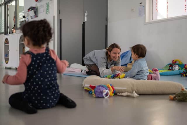 Funded childcare has been expanded in the UK. Stock image for illustration only. (Photo by SAMEER AL-DOUMY/AFP via Getty Images)