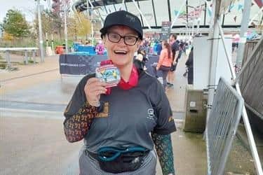 Hospital business support co-ordinator Julie Tebb from Peterborough prepares for the London Marathon in April to support North West Anglia Hospitals’ Charity