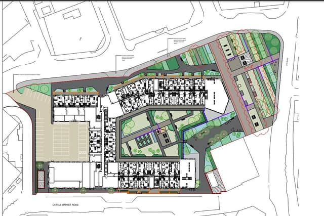 The layout of the new Northminster development.