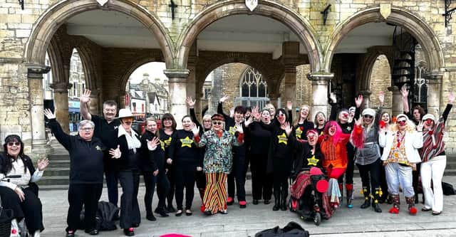 Rock Choir members were in fine voice in Peterborough City centre on Saturday March 9.