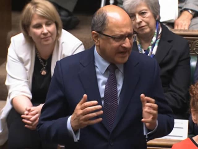Shailesh Vara during Prime Minister's questions.