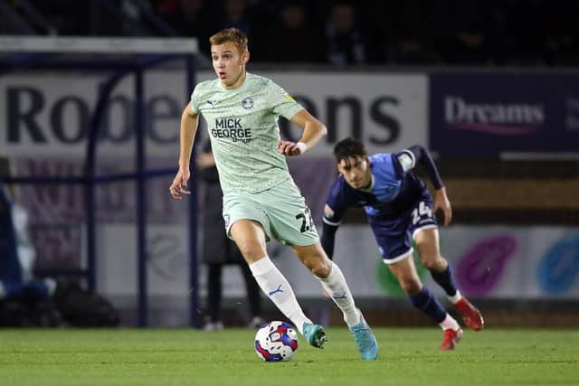 Hector Kyprianou of Peterborough United in action against Wycombe Wanderers . Photo: Joe Dent/theposh.com.