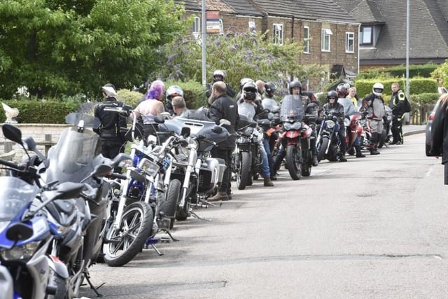 Procession of classic cars and motorbikes from Yaxley to Gedney Hill for the funeral of 10-year-old Nathan Will-Murray