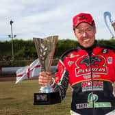 Ulrich Ostergaard with trophies won during his time with Panthers.