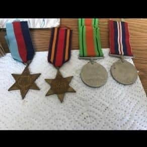 Some of the stolen medals
