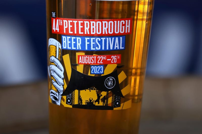 A commemorative glass for the 44th Peterborough Beer Festival.