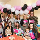 Wittering Families Centre funding party with staff, parents and children