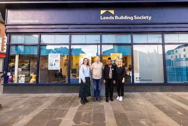 Jen Gauden-Hand, Director of Housing at Oasis Community Housing; Shane O'Donnell, Property Manager at Leeds Building Society; Ann Adesoye, Head of Supported Housing at Oasis Community Housing; Nikki Ayrton, Charity Partner and Community Manager at Leeds Building Society