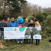 Hundreds of trees were collected thanks to the support of local businesses and individuals 