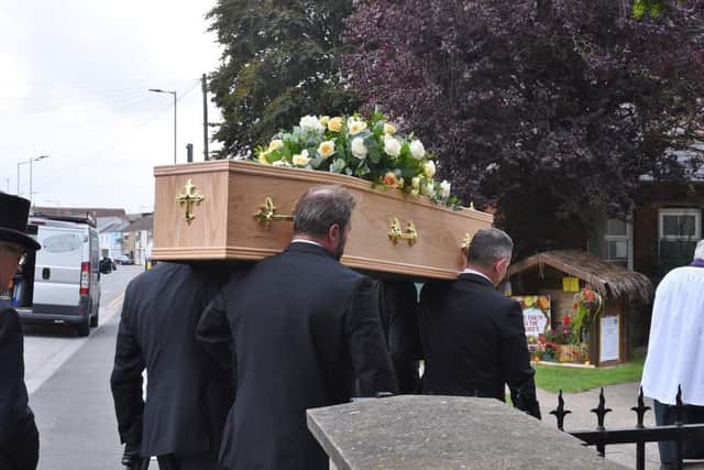 Charles Swift OBE was resting at St Paul's Church before his funeral service taked place on 10 September.