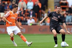 Tom O'Connor playing for Posh at Blackpool in August. Photo Joe Dent/theposh.com.