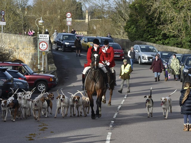 Fitzwilliam Hunt New Year’s Day hunt at Wansford.