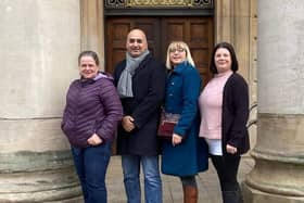 Peterborough's Green Party councillors (from left) Heather Skibsted, Imtiaz Ali, Nicola Day and Kirsty Knight