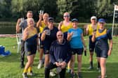 Peterborough City's mixed Masters 8 crew at the Cambridge Autumn Regatta.