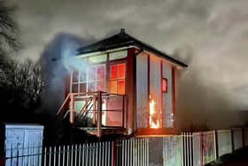 The arson attack on the signal box