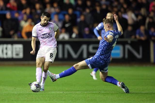 Ryan De Havilland in action for Posh v Carlisle. Photo: Joe Dent/theposh.com