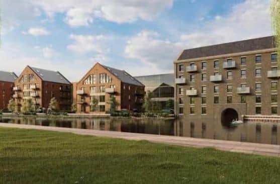This image shows the completed Whitworth Mill development in Peterborough