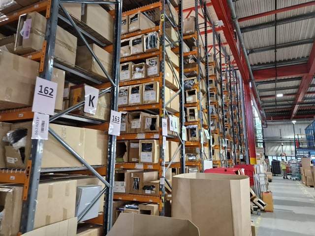 The interior of one of a growing number of warehouses operated by Yours Clothing in Orton Southgate, in Peterborough