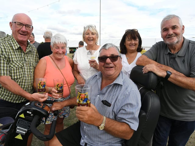 Ronnie Baker with his guests.